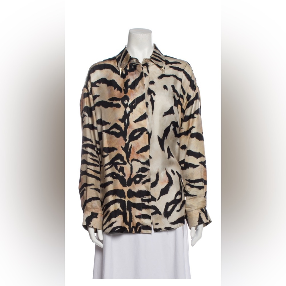 Roberto Cavalli button up top